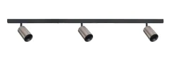 Kjøkkenbelysning Tak|Designline>Antidark Designline Tube Pro komplett 1.9 meter spotskinne med 3 spotter GU10 - /Titanium Svart
