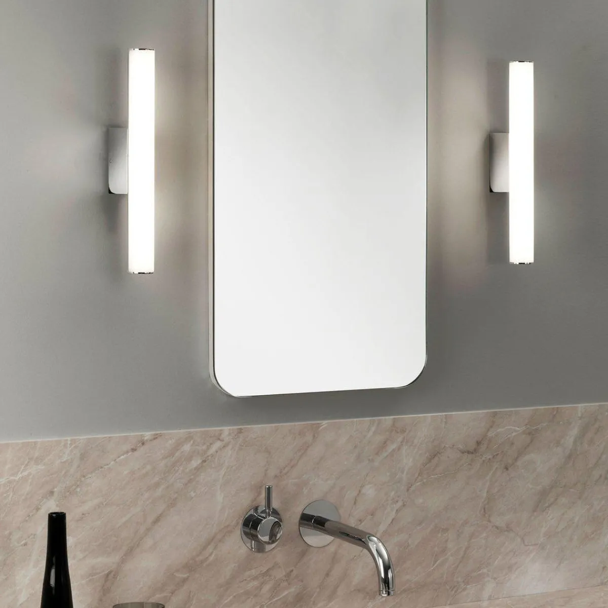 Belysning Over Speilet På Badet|Baderomsbelysning Vegg>Astro Lighting Dio LED baderomslampe Krom