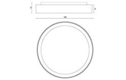 Lightup-Pris|Kjøkkenbelysning Tak>Sg Armaturen As Disc 290 taklampe 17W 2700K