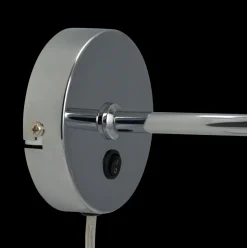 Interiørlamper|Leselamper>Dyberg Larsen DL20 vegglampe - Krom/Opal glass Krom / Opal