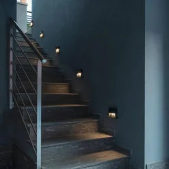 Utelamper Med Opp/Ned Lys>Slv Downunder square vegglampe utendørs 4,3W 3000/4000 Kelvin IP65 Antrasitt