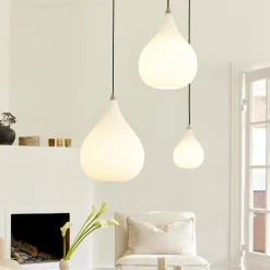 Kjøkkenbelysning Tak|Takpendler>Halo Designs Drops pendel 30 - Opal Hvit