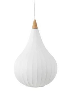 Kjøkkenbelysning Tak|Takpendler>Halo Designs Drops pendel 30 - Tekstil Hvit