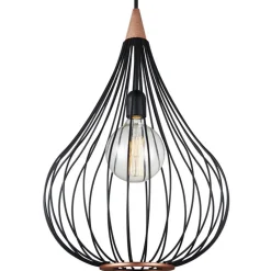 Kjøkkenbelysning Tak|Takpendler>Halo Designs Drops takpendel 38 - /mørk-tre Svart