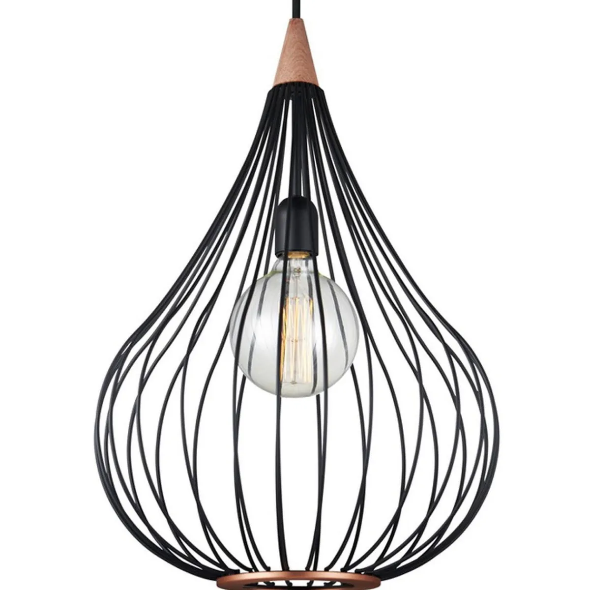 Kjøkkenbelysning Tak|Takpendler>Halo Designs Drops takpendel 38 - /mørk-tre Svart