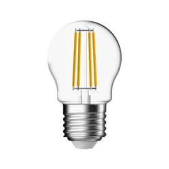 Led-Pærer E27 Sokkel>NorDesign Ecolux E27 Filament LED 4W 2700K 45 mm dimbar - Klar Hvit