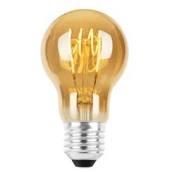 Led-Pærer E27 Sokkel>NorDesign Ecolux E27 Spiral filament 4W 2200K 60 mm dimbar - Amber