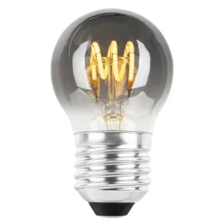 Led-Pærer E27 Sokkel>NorDesign Ecolux E27 Spiral filament 4W 2700K 45 mm dimbar - farget Røyk