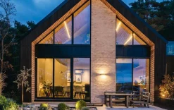 Utelamper Med Opp/Ned Lys>Sg Armaturen As Edge vegglampe opp/ned 10W 3000 Kelvin dimbar IP65 - Svart