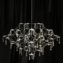 Kjøkkenbelysning Tak|Lysekroner>Marksløjd Efesos 80 Lysekrone Krom