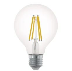 Led-Pærer E27 Sokkel>Eglo E27 Filament LED 6W 2700K 80 mm dimbar- Klar