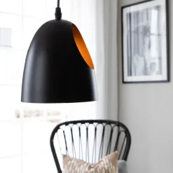 Kjøkkenbelysning Tak|Takpendler>Venture Home Elda takpendel 16 cm - Svart/Kobber