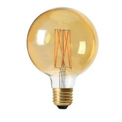 Led-Pærer E27 Sokkel>Pr home of Scandinavia Ab ELECT LED 3-STEP DIM Globe Gold 125mm