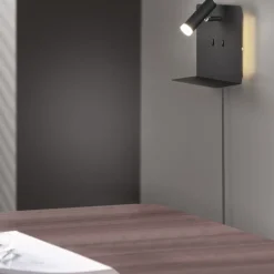 Leselamper>Trio Lighting Element vegglampe - Svart