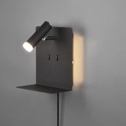 Leselamper>Trio Lighting Element vegglampe - Svart