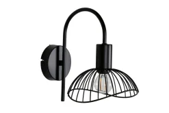 Interiørlamper>Venture Home Elsa buet vegglampe - Svart