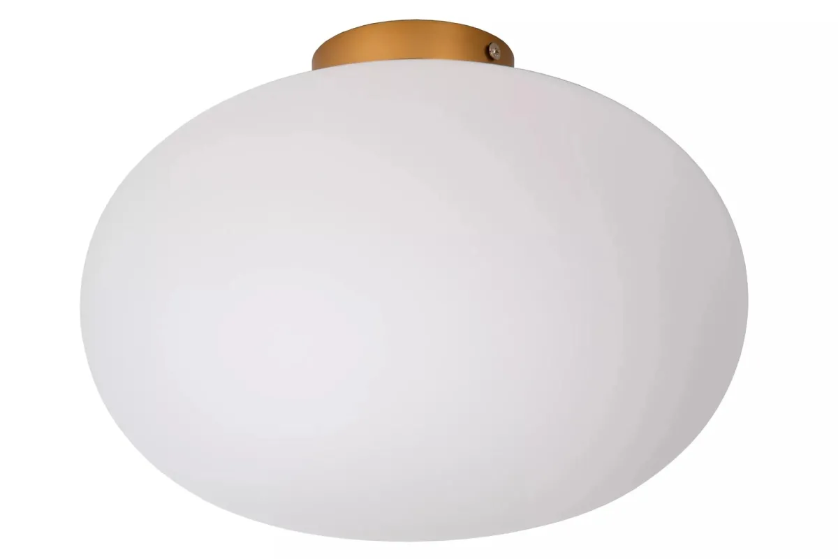 Kjøkkenbelysning Tak|Taklamper / Takplafonder>Lucide Elysee taklampe 38 cm - Opal/Gullfarget
