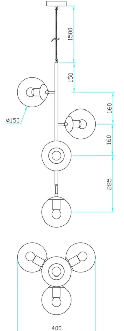 Kjøkkenbelysning Tak|Takpendler>NorDesign Emrik takpendel vertikal uten kupler - Svart