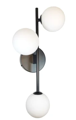 Kjøkkenbelysning Tak|Taklamper / Takplafonder>NorDesign Emrik vegg/tak lampe - Svart/Opal Svart / Opal