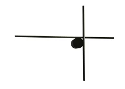 Baderomsbelysning Vegg>NorDesign Eros Novata 600 10W 2700 Kelvin IP44 - Høyre modell Svart