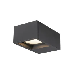 Utelamper Med Opp/Ned Lys>Slv Eskina frame vegglampe utendørs 15W 3000/4000 Kelvin IP65 - dimbar Antrasitt