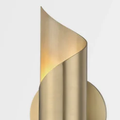 Vegglamper Med Opp/Ned Lys|Interiørlamper>Hudson Valley Evie Vegglampe - Messing