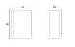 Lightup-Pris|Utelamper - Veggskjold / Plafond>Sg Armaturen As Fagernes mini utendørs vegglampe 9W IP44 dimbar - Svart