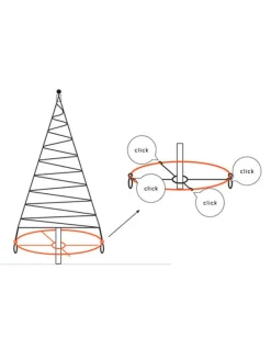 Juletrelys & Lysslynger>Fairybell Flex bunnkors til 6/7/8/10/12 meter