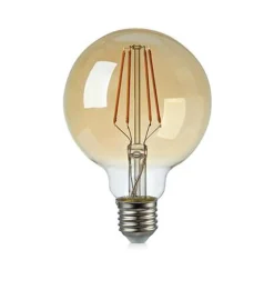 Led-Pærer E27 Sokkel>Marksløjd Filament E27 Globe 95 mm 4W Dimbar 1900 Kelvin
