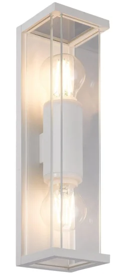 Utelamper - Veggskjold / Plafond>NorDesign Finestra minor duo vegglampe - Hvit