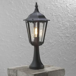 Portstolper>Konstsmide Firenze portstolpe 55 cm - Svart