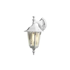 Utelamper - Klassiske Vegglamper>Konstsmide Firenze vegglampe ned E27 - Hvit