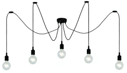Kjøkkenbelysning Tak|Takpendler>Lucide Fix multi 5 lys takpendel - Svart