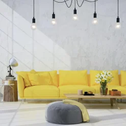 Kjøkkenbelysning Tak|Takpendler>Lucide Fix multi 5 lys takpendel - Svart