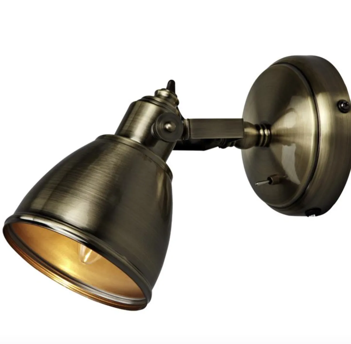 Leselamper>Marksløjd Fjellbacka Vegglampe Antikk - Messing