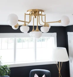 Kjøkkenbelysning Tak|Lysekroner>Hudson Valley Fleming taklampe - Ø93cm