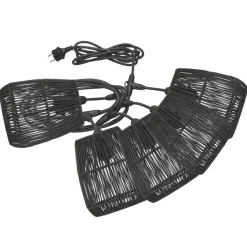 Lysslynger|Lysslynger>Pr home of Scandinavia Ab Flex Out Lysslynge, inkludert 18 cm Saigon lampeskjerm i sort kunstrotting