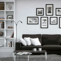 Leselamper Gulv>NorDesign Flexi K2 gulvlampe 2x3W Dimbar - Svart