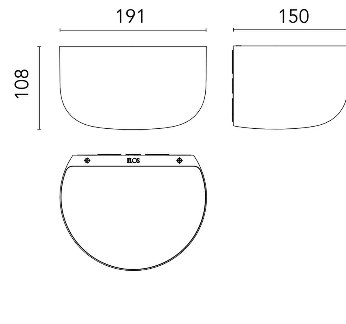 Vegglamper Med Opp/Ned Lys|Interiørlamper>Flos Bellhop vegglampe