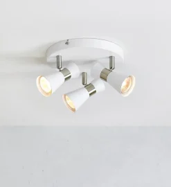 Kjøkkenbelysning Tak|Spotter & Skinner>Marksløjd Folie taklampe 3-spot - Hvit/Nikkel farget - Hvit / Nikkel