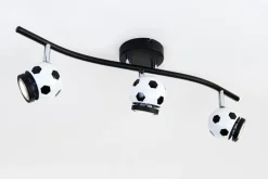 Kjøkkenbelysning Tak|Spotter & Skinner>Ms - belysning Fotball spotskinne Svart / Hvit