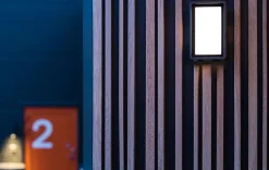 Utelamper - Veggskjold / Plafond>Sg Armaturen As Frame mini vegglampe 6,5W 4000 Kelvin IP66 Dimbar - Grafitt