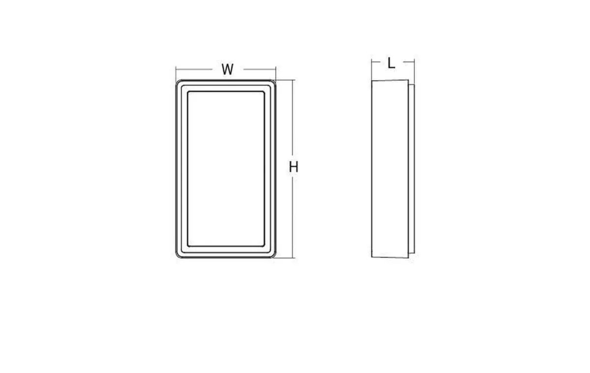 Utelamper - Veggskjold / Plafond>Sg Armaturen As Frame vegg/taklampe 8W LED m/skumringsrelé