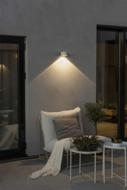 Utelamper Med Opp/Ned Lys>Konstsmide Gela vegglampe utendørs ned 6W IP54 - Hvit