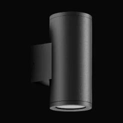 Utelamper Med Opp/Ned Lys>Norlux Gemma vegglampe utendørs opp/ned GU10 IP54 - Mørk Grå