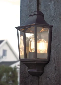 Lightup-Pris|Utelamper - Veggskjold / Plafond>Norlys Glasgow 730 Svart