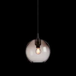 Kjøkkenbelysning Tak|Takpendler>Belid Gloria 19 cm takpendel Røykfarget - Svart oppheng