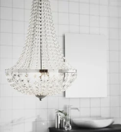 Kjøkkenbelysning Tak|Baderomsbelysning Tak>Marksløjd Gransø lyskrone 40cm IP44 - - Krom