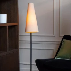 Interiørlamper Gulv>Lucide Gregory gulvlampe 140 cm - Kremfarget Hvit