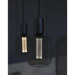 Dekorpære E27>Pr home of Scandinavia Ab Grid LED sylinder 10cm E27 Flerfarget